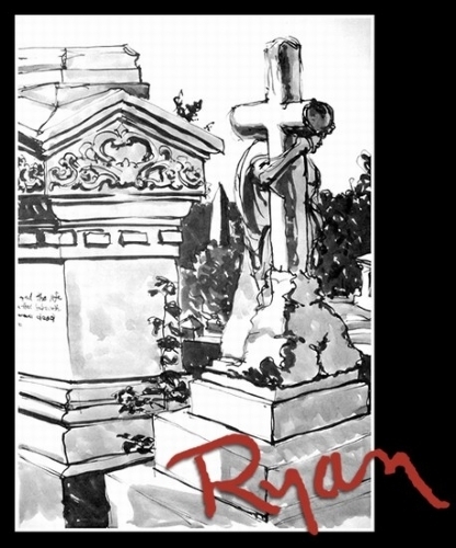 Hollywood Cemetery II by Ryan Bozis Ink ~ 28 x 20 Hollywood Cemetery II by Ryan Bozis Ink ~ 28 x 20