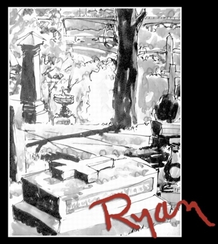 Hollywood Cemetery III by Ryan Bozis Ink ~ 22 x 17 Hollywood Cemetery III by Ryan Bozis Ink ~ 22 x 17