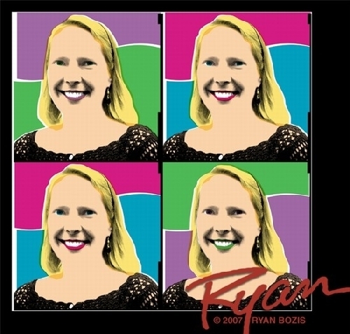 Susan � la Warhol by Ryan Bozis Gicl�e ~ 36 x 36 Susan � la Warhol by Ryan Bozis Gicl�e ~ 36 x 36