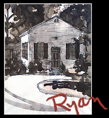 Hebron Presbyterian Church by Ryan Bozis Ink ~ 10 x 8 Hebron Presbyterian Church by Ryan Bozis Ink ~ 10 x 8