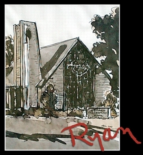 Beulahville Presbyterian Church by Ryan Bozis Ink ~ 10 x 8 Beulahville Presbyterian Church by Ryan Bozis Ink ~ 10 x 8